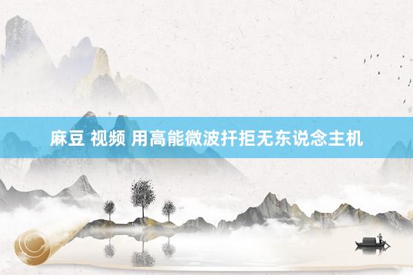 麻豆 视频 用高能微波扞拒无东说念主机