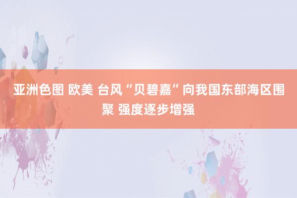 亚洲色图 欧美 台风“贝碧嘉”向我国东部海区围聚 强度逐步增强