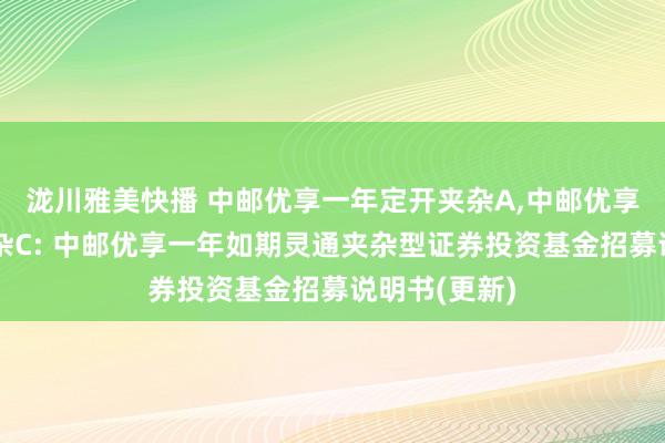 泷川雅美快播 中邮优享一年定开夹杂A,中邮优享一年定开夹杂C: 中邮优享一年如期灵通夹杂型证券投资基金招募说明书(更新)