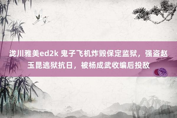 泷川雅美ed2k 鬼子飞机炸毁保定监狱，强盗赵玉昆逃狱抗日，被杨成武收编后投敌