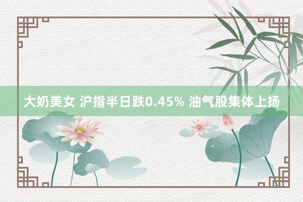 大奶美女 沪指半日跌0.45% 油气股集体上扬