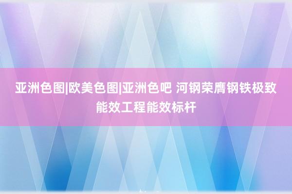 亚洲色图|欧美色图|亚洲色吧 河钢荣膺钢铁极致能效工程能效标杆