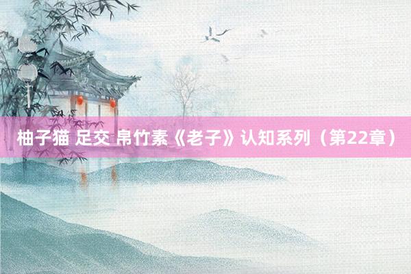 柚子猫 足交 帛竹素《老子》认知系列（第22章）