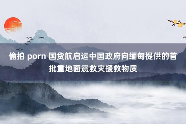 偷拍 porn 国货航启运中国政府向缅甸提供的首批重地面震救灾援救物质