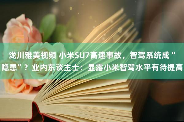 泷川雅美视频 小米SU7高速事故，智驾系统成“隐患”？业内东谈主士：显露小米智驾水平有待提高
